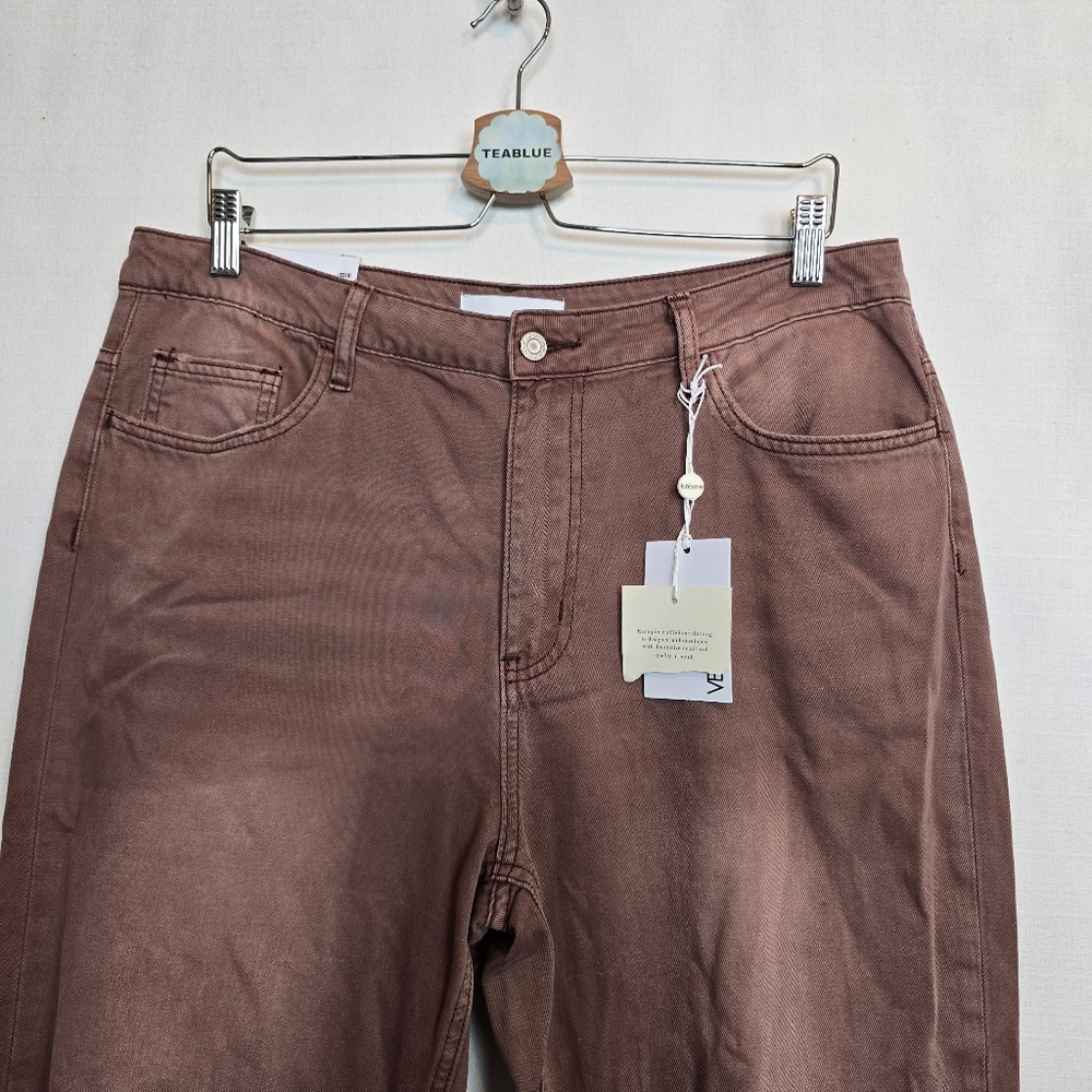 Vervet Leslie Super High Rise 90s Vintage Crop Flare Jeans 31 - Picture 9 of 13